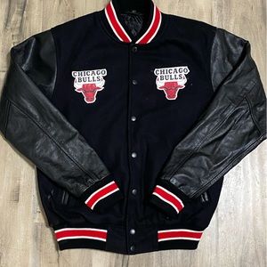 Vintage chicago bulls  leather jersey size large unknow tag